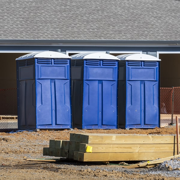 how often are the portable restrooms cleaned and serviced during a rental period in Cumberland Maryland